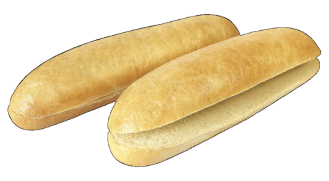 HOT-DOG BUN WITH SLICING 60G