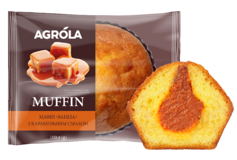 VANILLA MUFFIN WITH CARAMEL FLAVOR